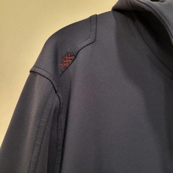 Rhone Sz XXL Spar Full Zip Hoodie Jacket Mens Navy Technical Athleisure Pockets - Picture 9 of 12